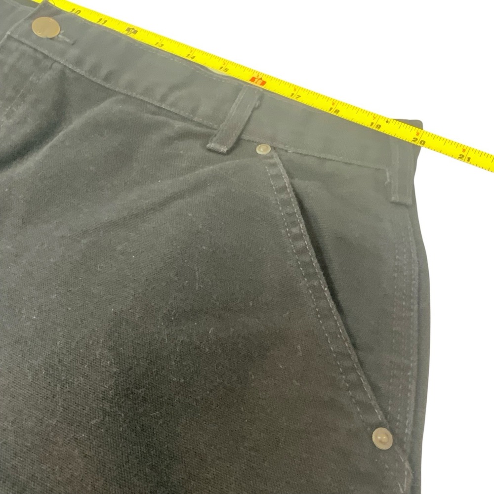 Vintage‎ Carhartt B136 Double Knee Jeans Pants size 40x30 Dungaree Fit Black USA - Picture 8 of 13